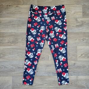 Christmas Cat Pajama Leggings Size 1X